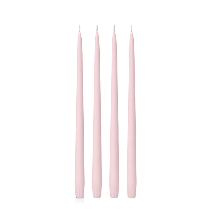 Blush Pink 35cm Taper Candles Pack of 4