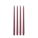 Burgundy 35cm Taper Candles Pack of 4