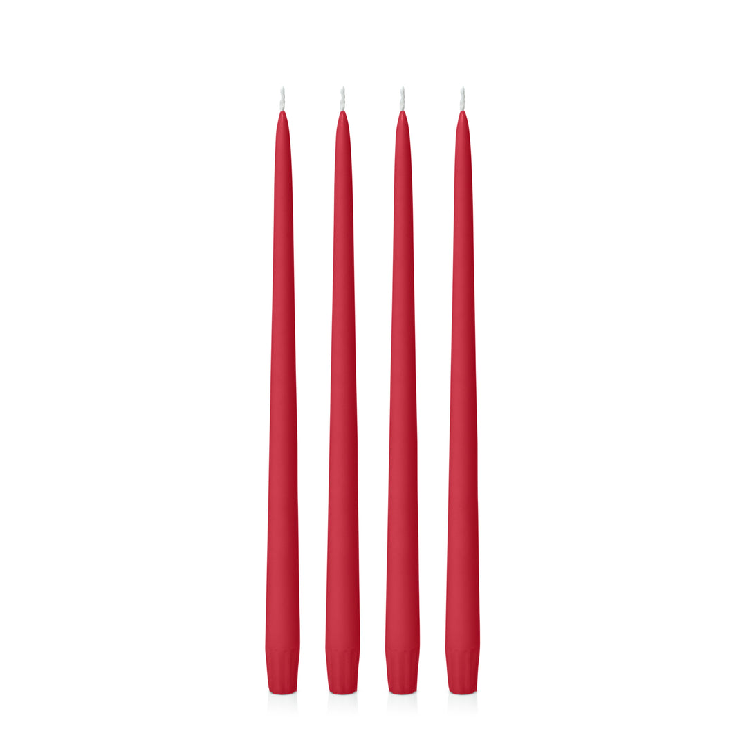 Chilli 35cm Taper Candles Pack of 4