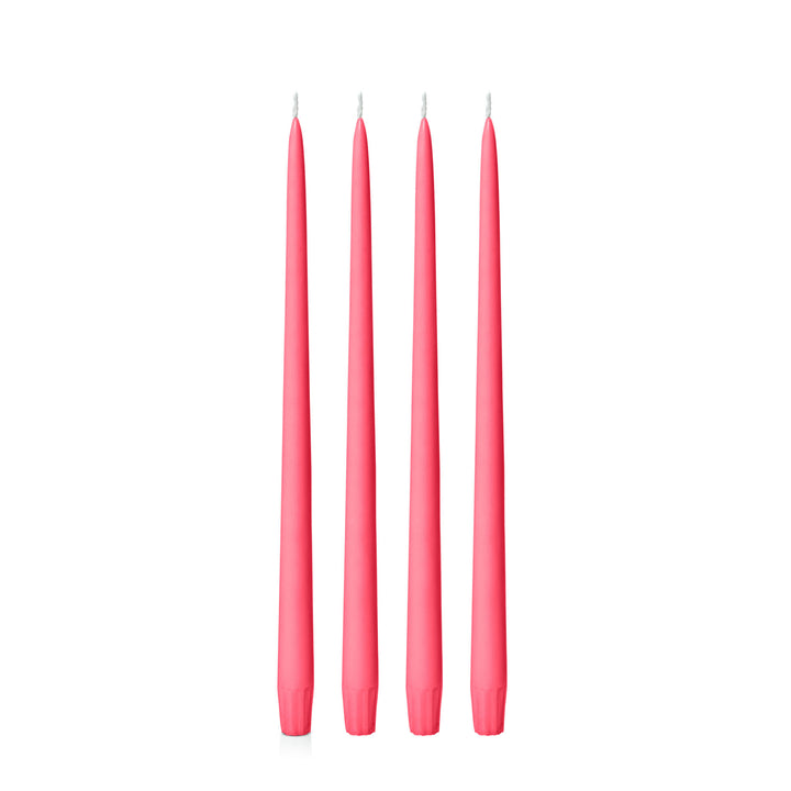 Carnival Red 35cm Taper Candles Pack of 4