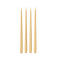 Gold 35cm Taper Candles Pack of 4