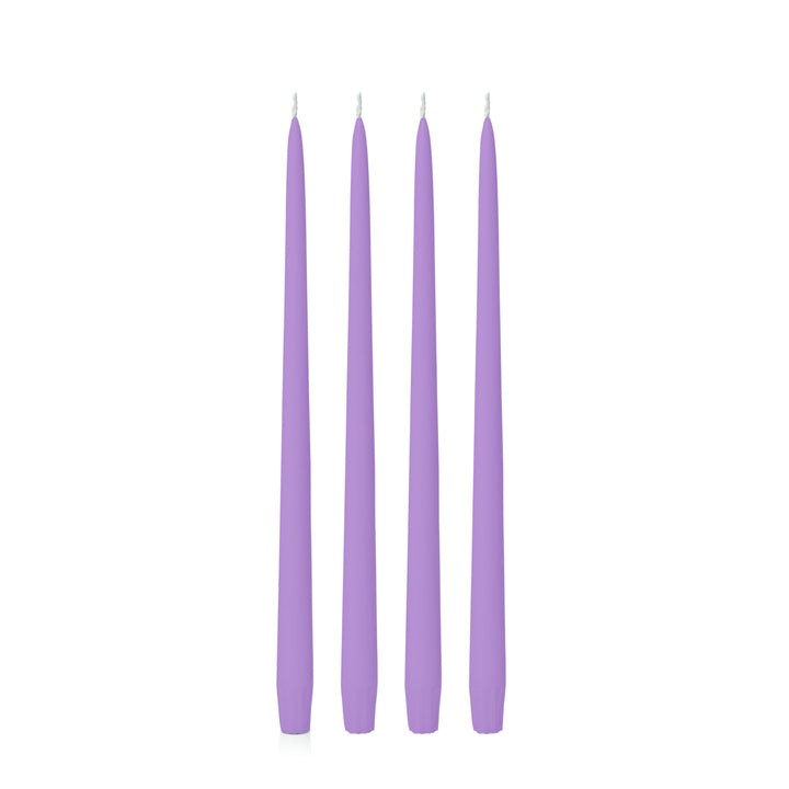 Purple 35cm Taper Candles Pack of 4