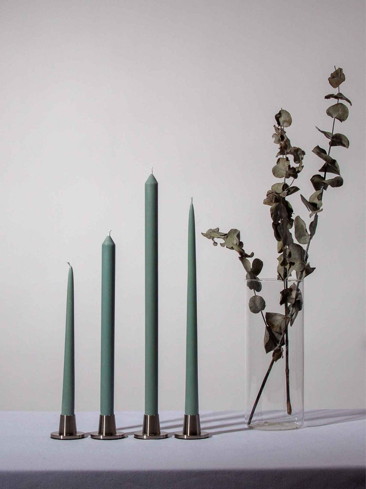 Sage Green 35cm Taper Candles Pack of 4