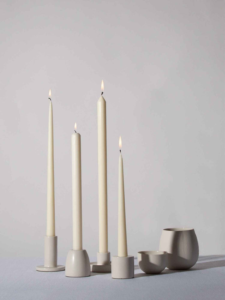 Buttercream 40cm Dinner Candles Pack of 4