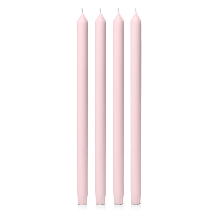 Blush Pink 40cm Dinner Candles Pack of 4