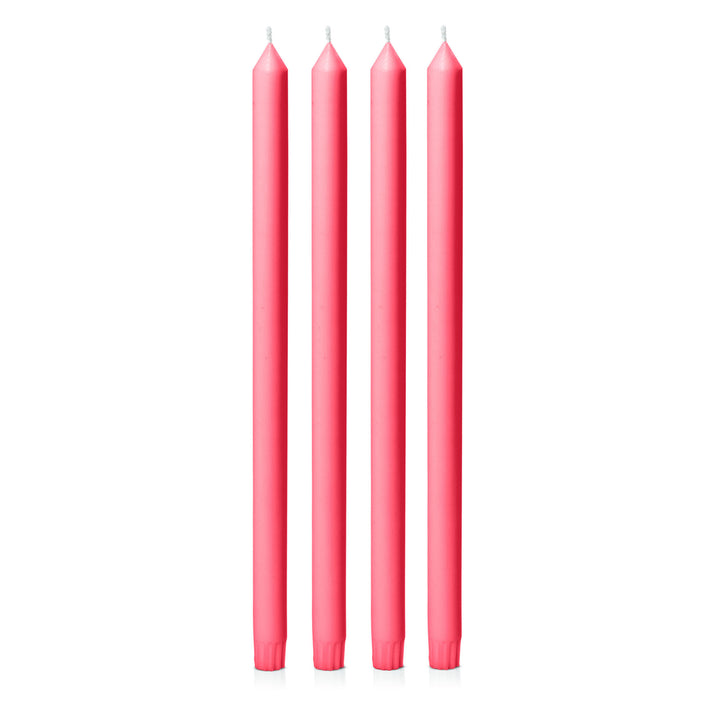 Carnival Red 40cm Dinner Candles Pack of 4