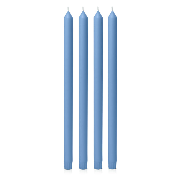 Dusty Blue 40cm Dinner Candles Pack of 4