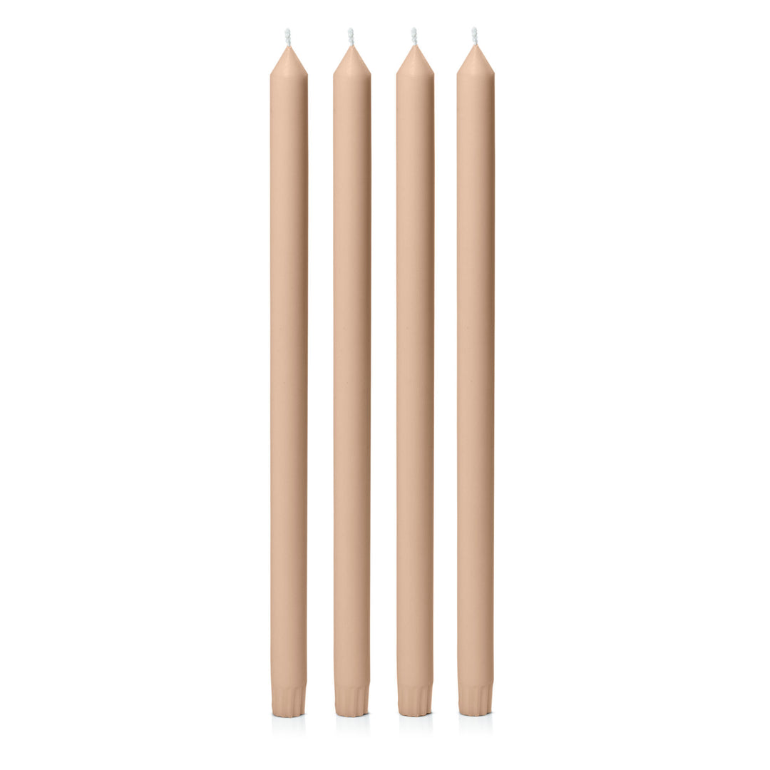 Latte 40cm Dinner Candles Pack of 4