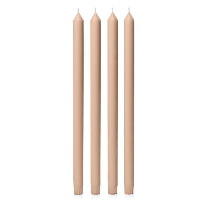 Latte 40cm Dinner Candles Pack of 4