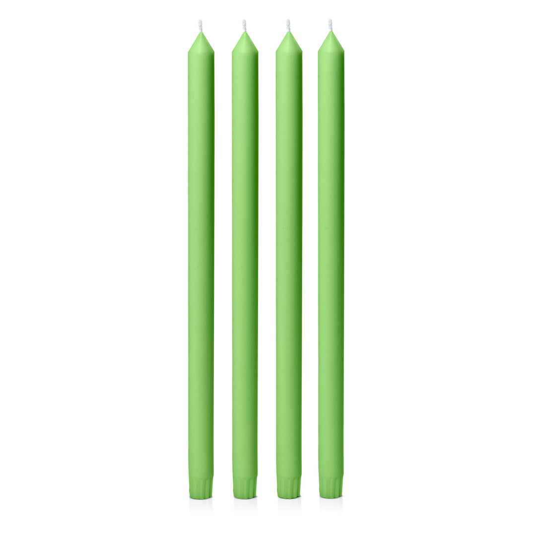 Lime 40cm Dinner Candles Pack of 4