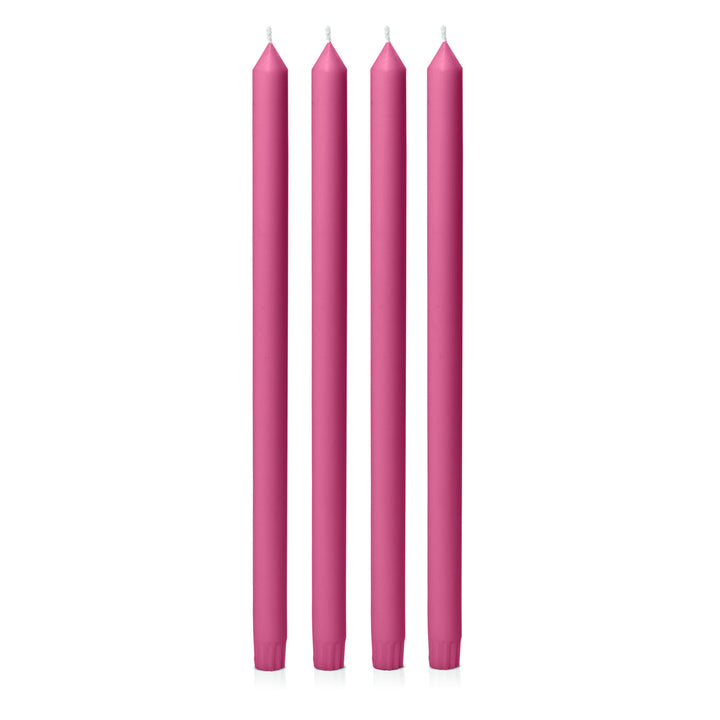 Magenta 40cm Dinner Candles Pack of 4