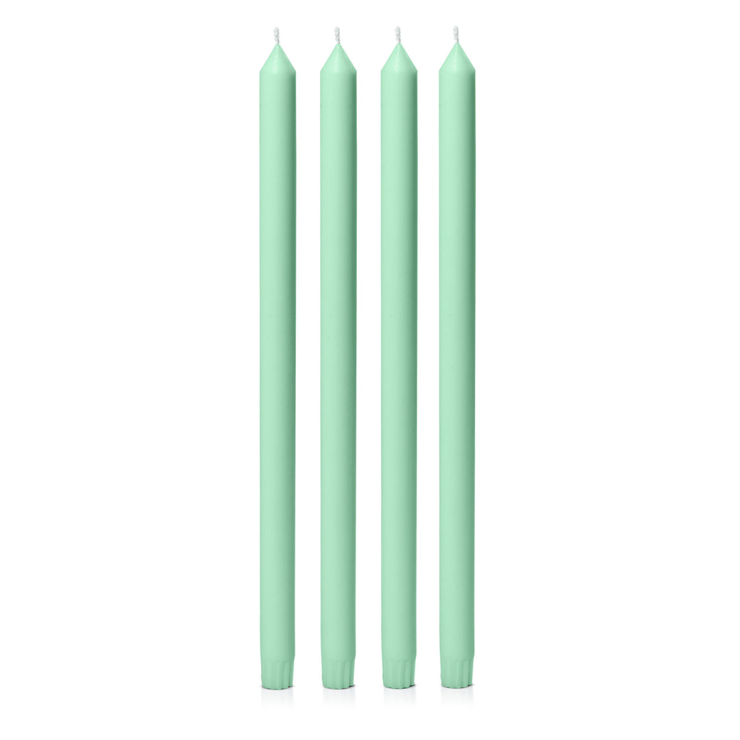 Mint Green 40cm Dinner Candles Pack of 4