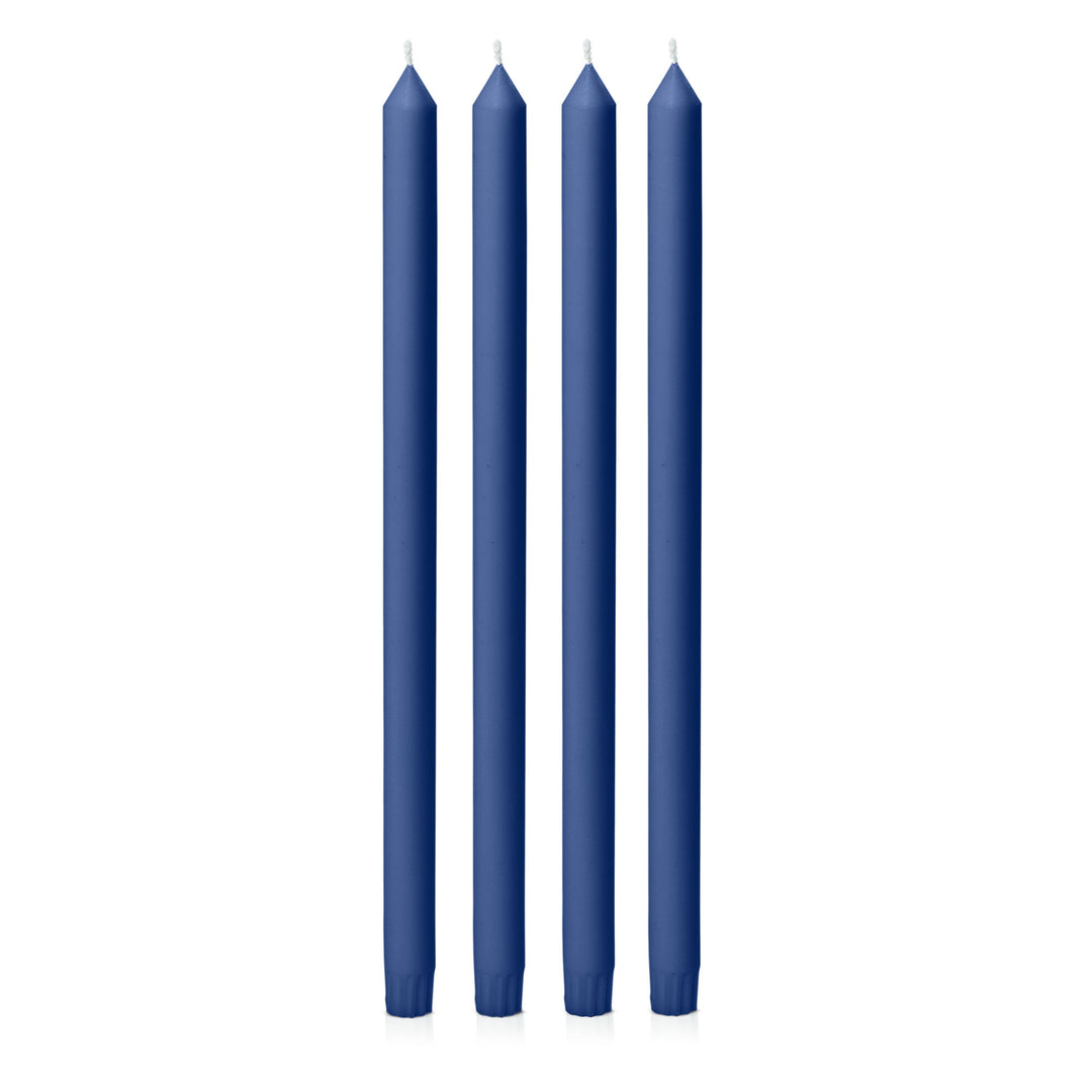 Navy 40cm Dinner Candles Pack of 4