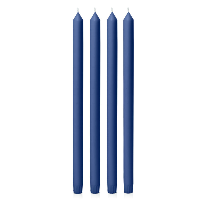 Navy 40cm Dinner Candles Pack of 4