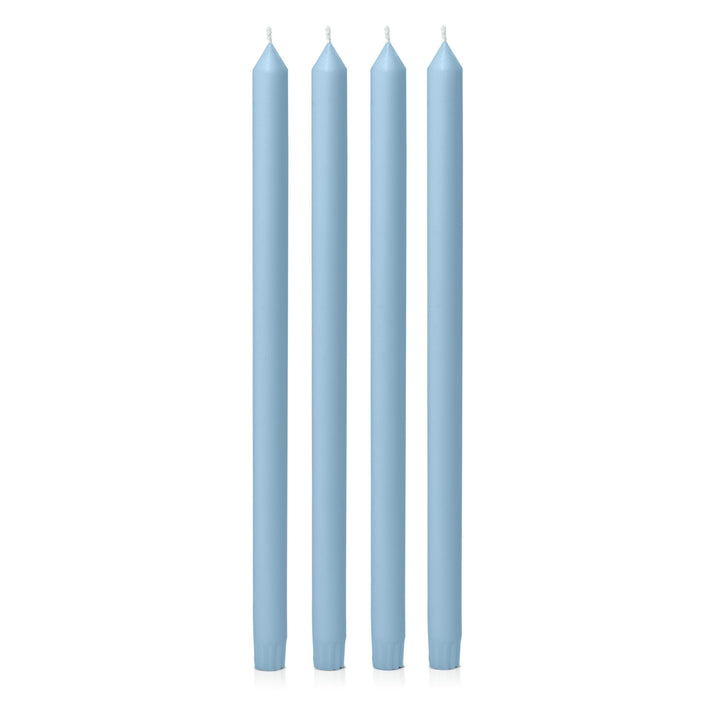 Pastel Blue 40cm Dinner Candles Pack of 4