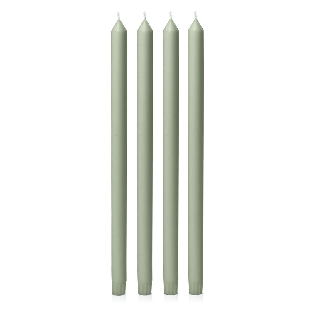 Pale Eucalypt 40cm Dinner Candles Pack of 4