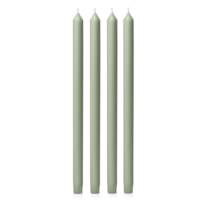 Pale Eucalypt 40cm Dinner Candles Pack of 4