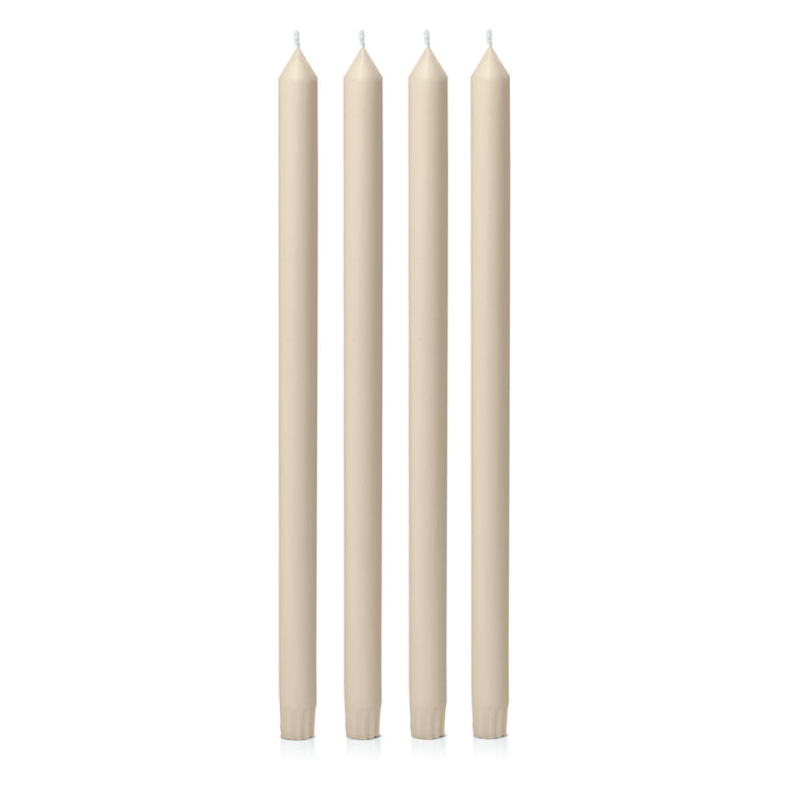 Sandstone 40cm Dinner Candles Pack of 4