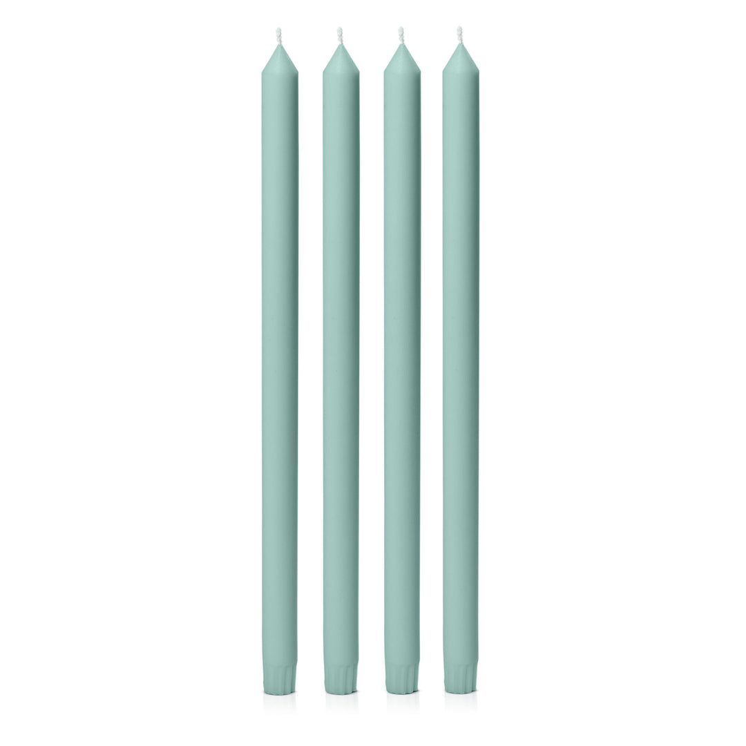 Sage Green 40cm Dinner Candles Pack of 4