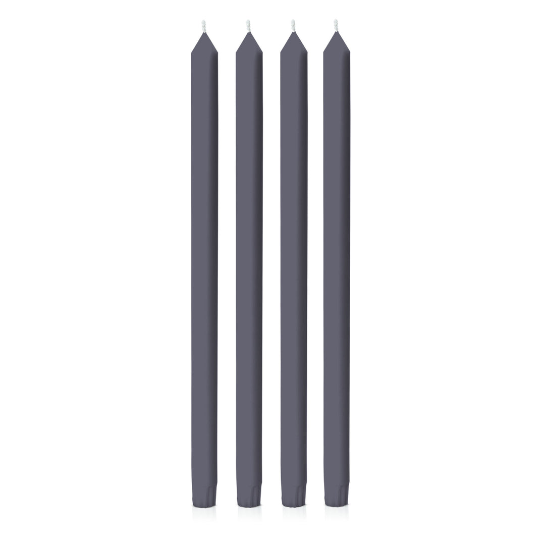 Steel Blue 40cm Dinner Candles Pack of 4