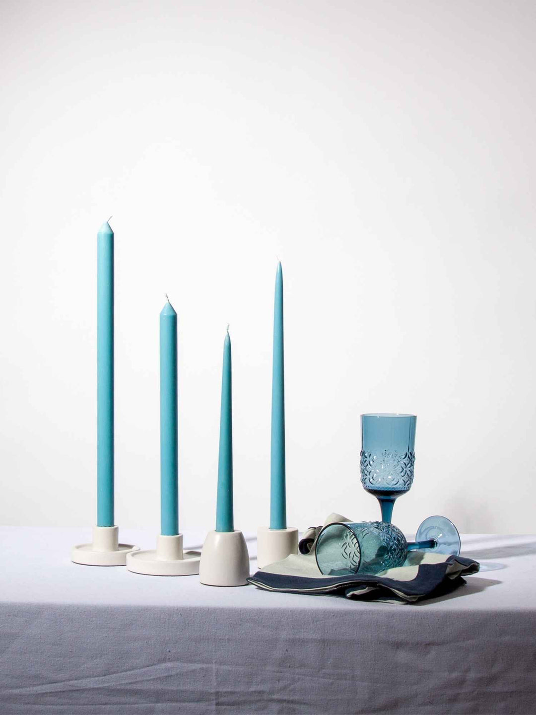 Teal 40cm Dinner Candles Pack of 4