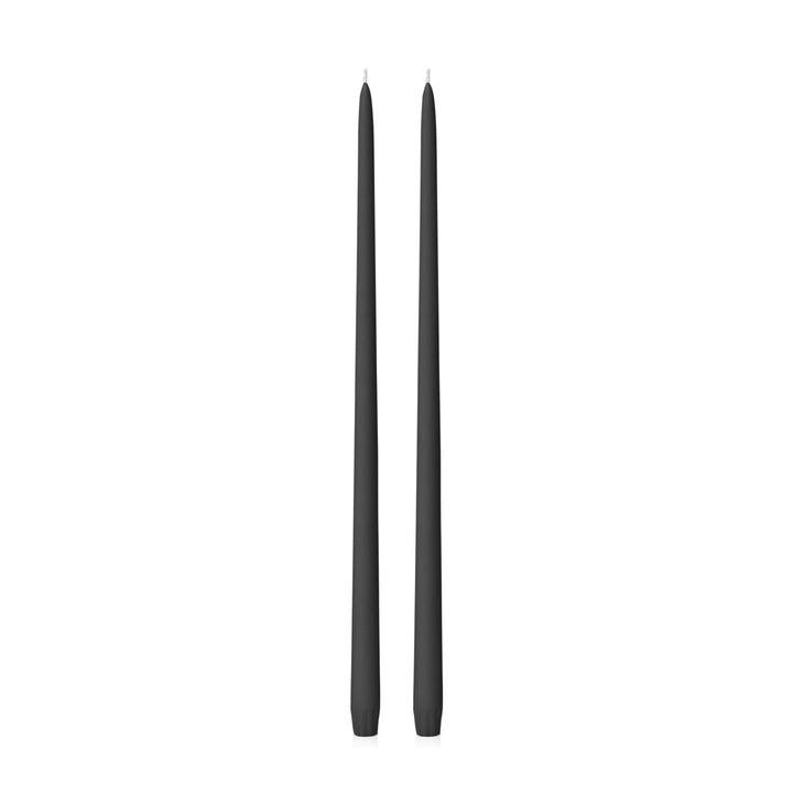 Black 45cm Taper Candles Pack of 2