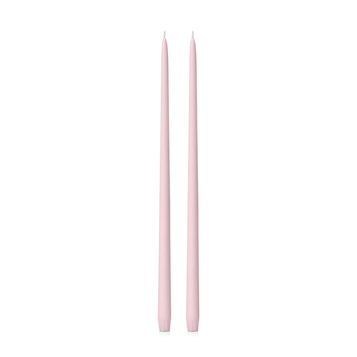 Blush Pink 45cm Taper Candles Pack of 2