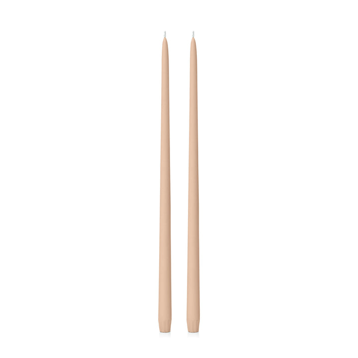 Latte 45cm Taper Candles Pack of 2