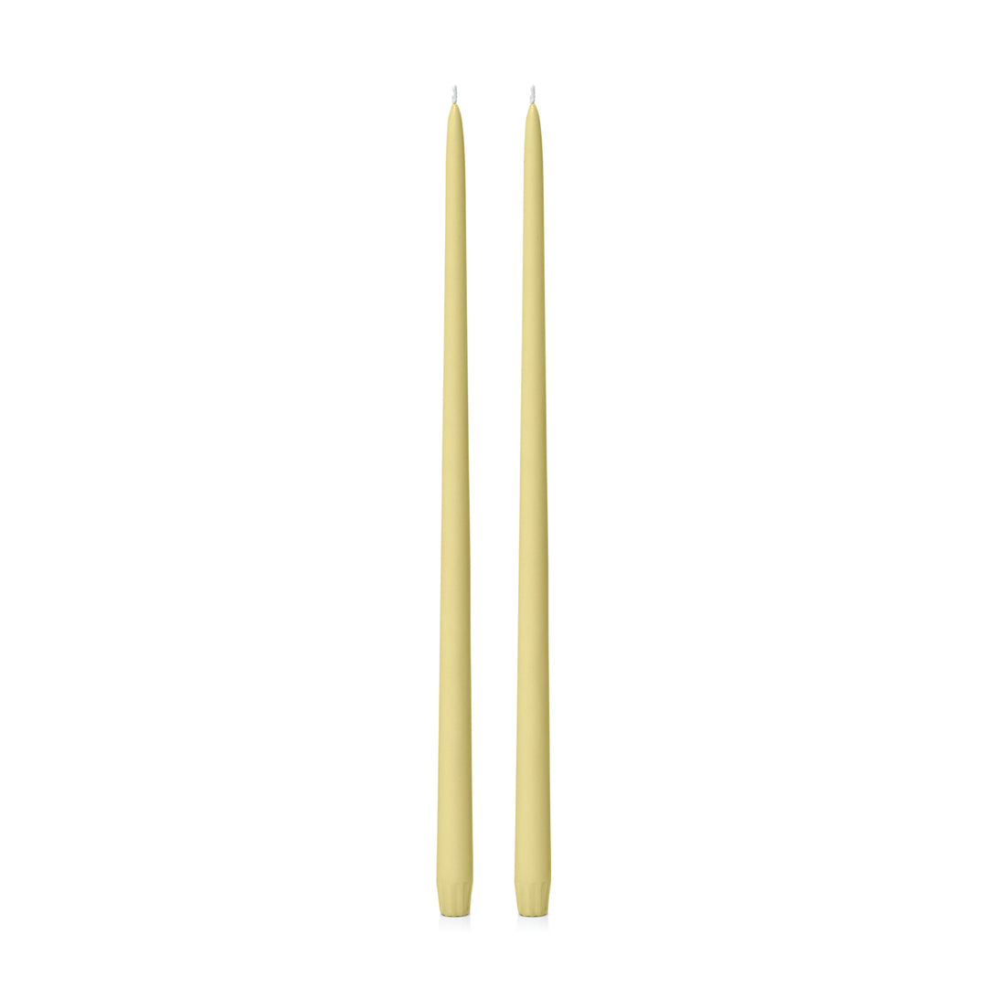 Lemon 45cm Taper Candles Pack of 2