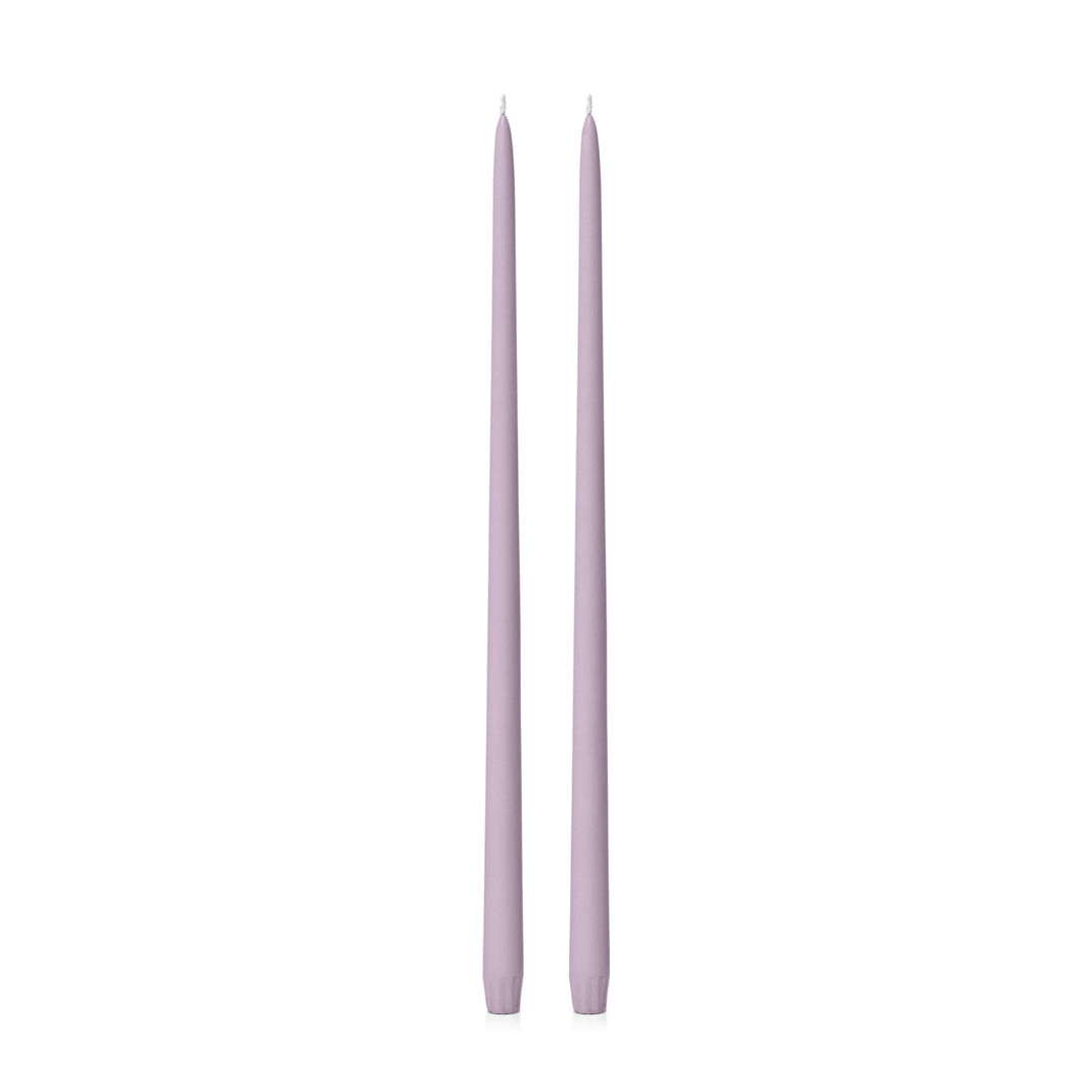 Lilac 45cm Taper Candles Pack of 2