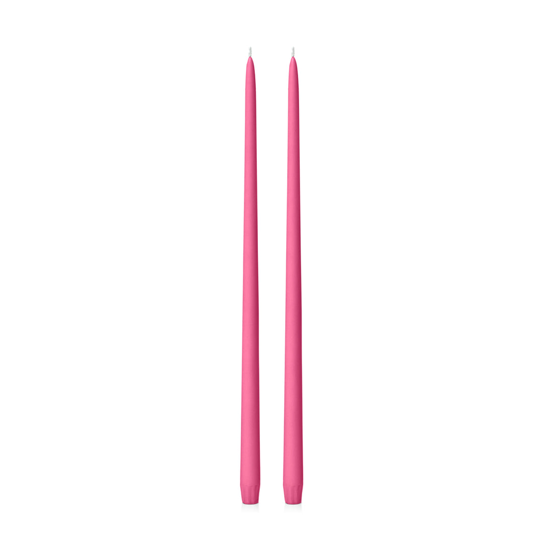 Magenta 45cm Taper Candles Pack of 2