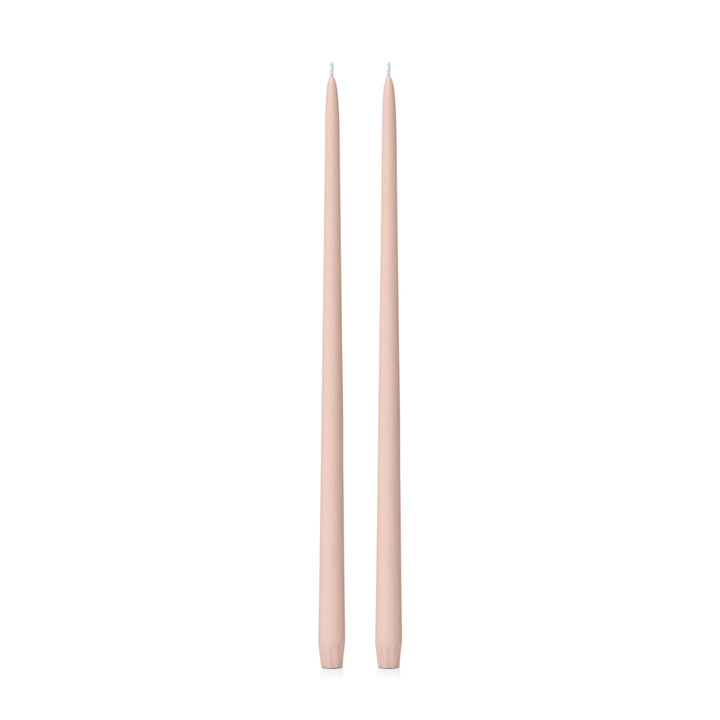 Nude 45cm Taper Candles Pack of 2