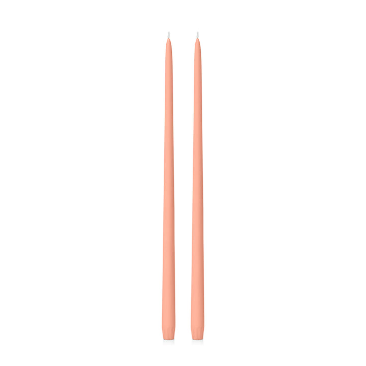 Peach 45cm Taper Candles Pack of 2