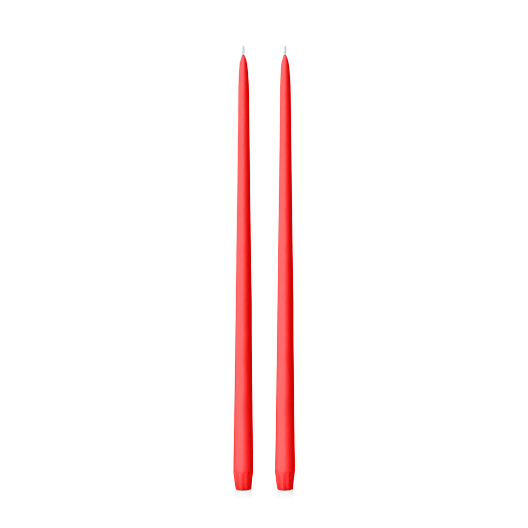 Scarlet 45cm Taper Candles Pack of 2