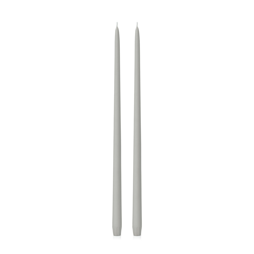 Stone 45cm Taper Candles Pack of 2