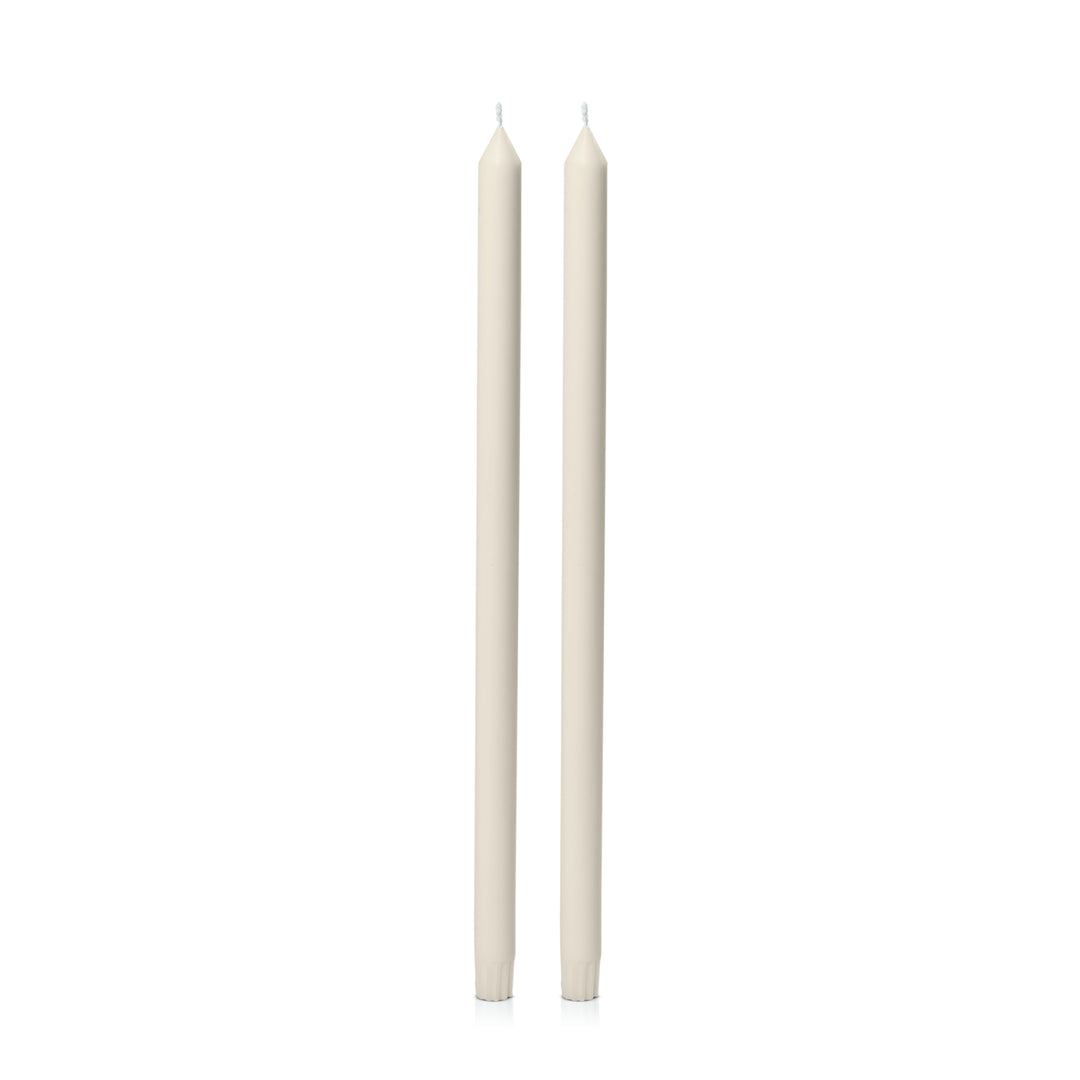 Ivory 50cm Dinner Candles Pack of 2