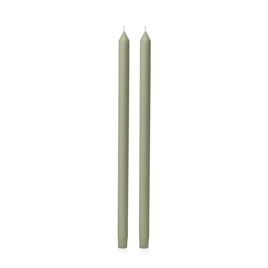 Pale Eucalypt 50cm Dinner Candles Pack of 2