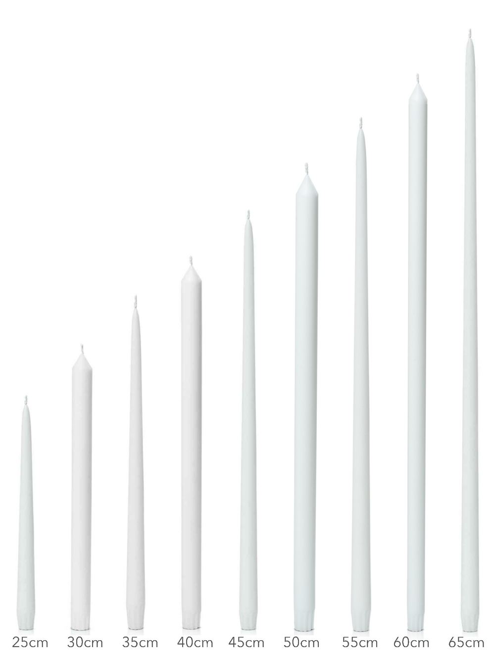 Sandstone 50cm Dinner Candles Pack of 2