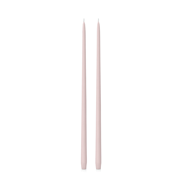 Antique Pink 55cm Taper Candles Pack of 2