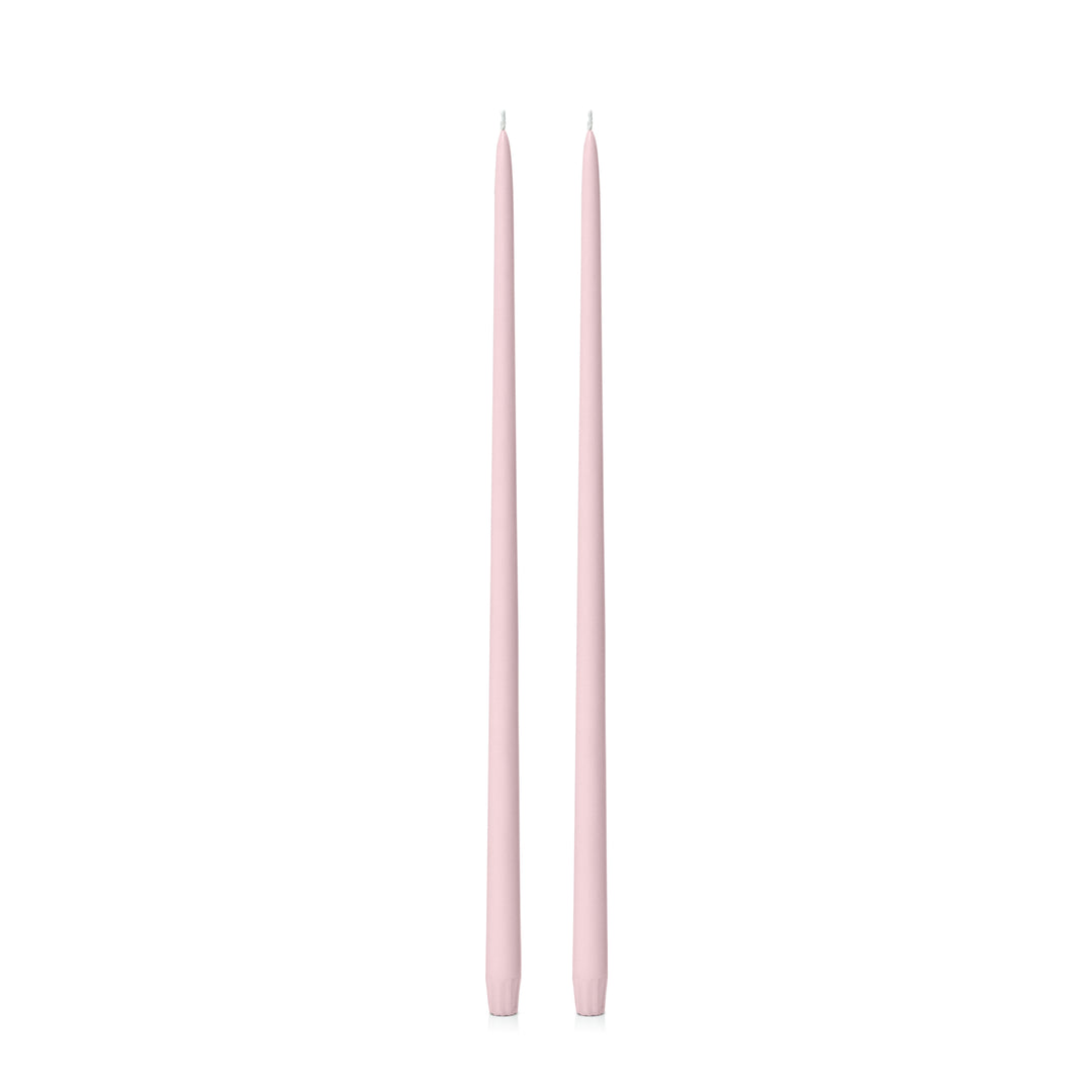 Blush Pink 55cm Taper Candles Pack of 2