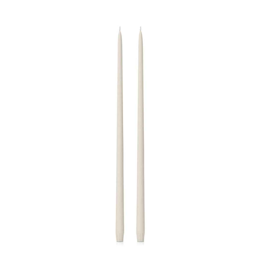 Ivory 55cm Taper Candles Pack of 2