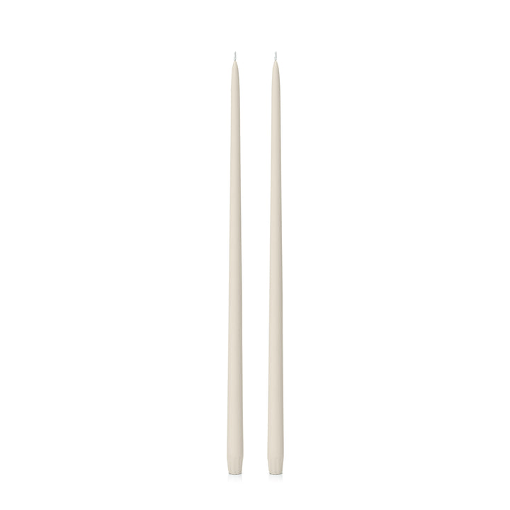 Ivory 55cm Taper Candles Pack of 2