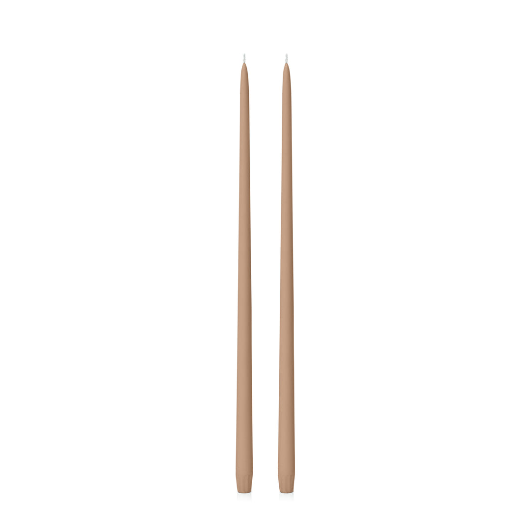 Latte 55cm Taper Candles Pack of 2