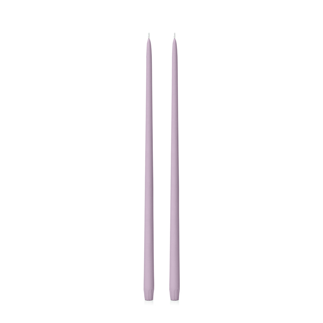 Lilac 55cm Taper Candles Pack of 2