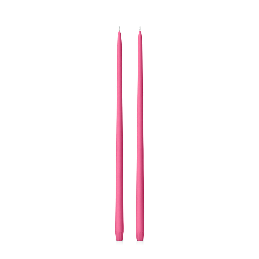 Magenta 55cm Taper Candles Pack of 2