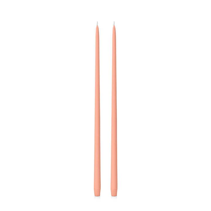 Peach 55cm Taper Candles Pack of 2