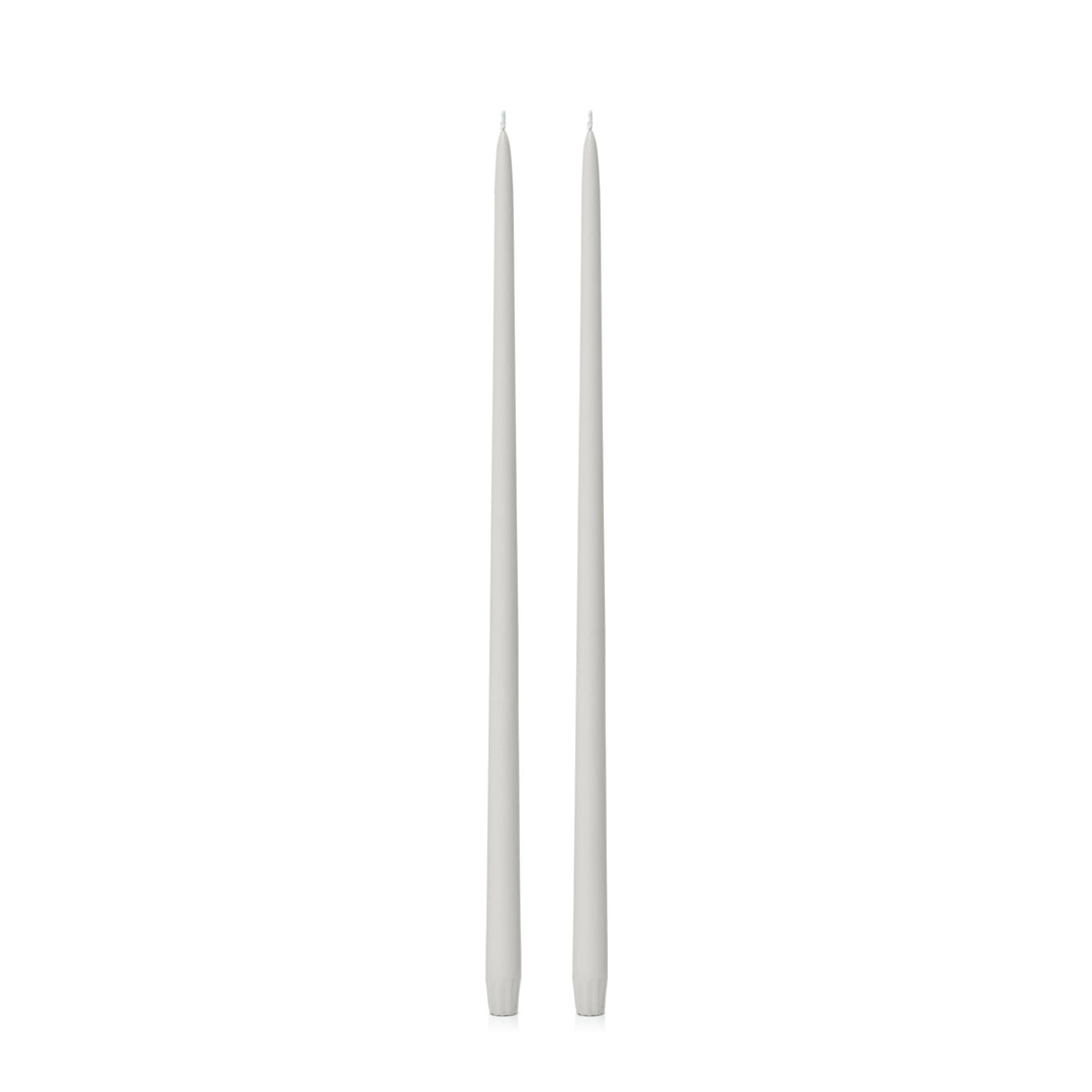 Stone 55cm Taper Candles Pack of 2