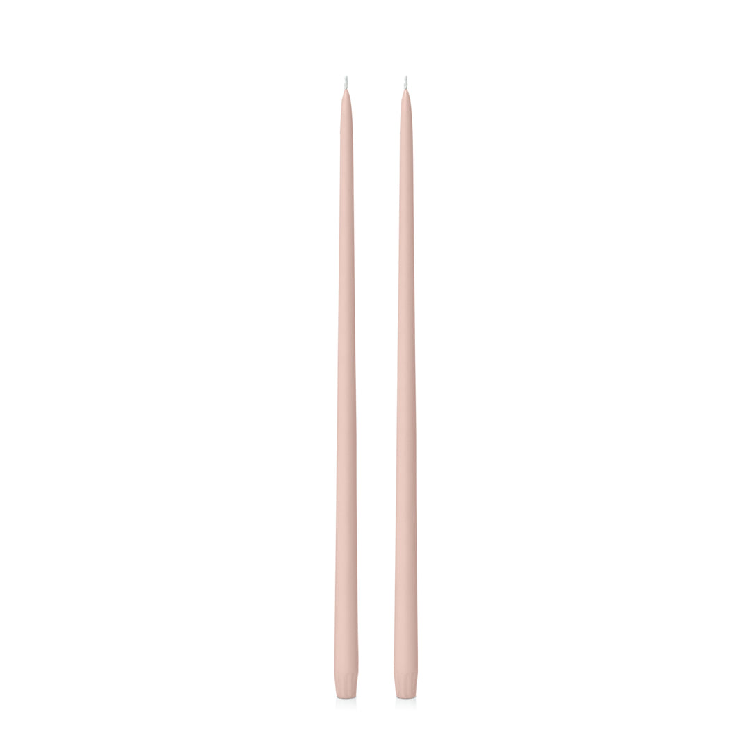 Vintage Blush 55cm Taper Candles Pack of 2