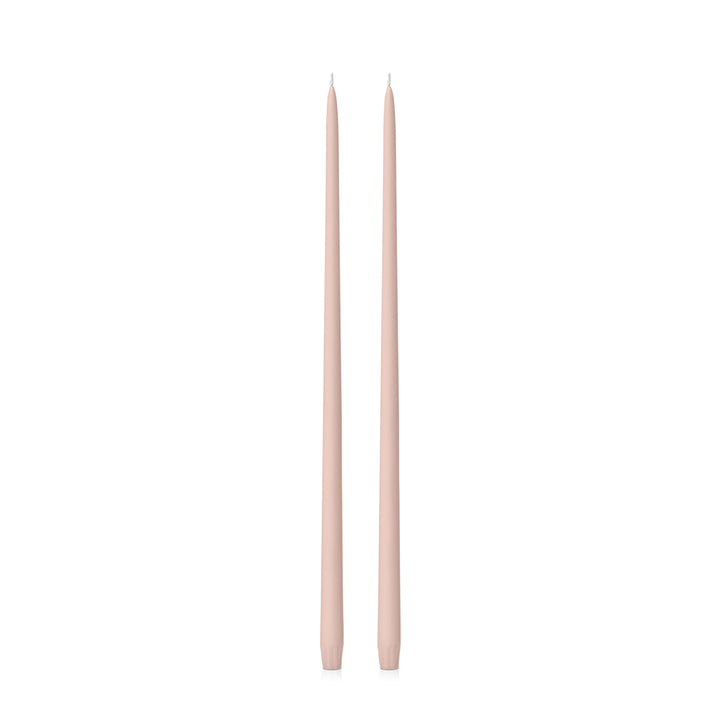 Vintage Blush 55cm Taper Candles Pack of 2