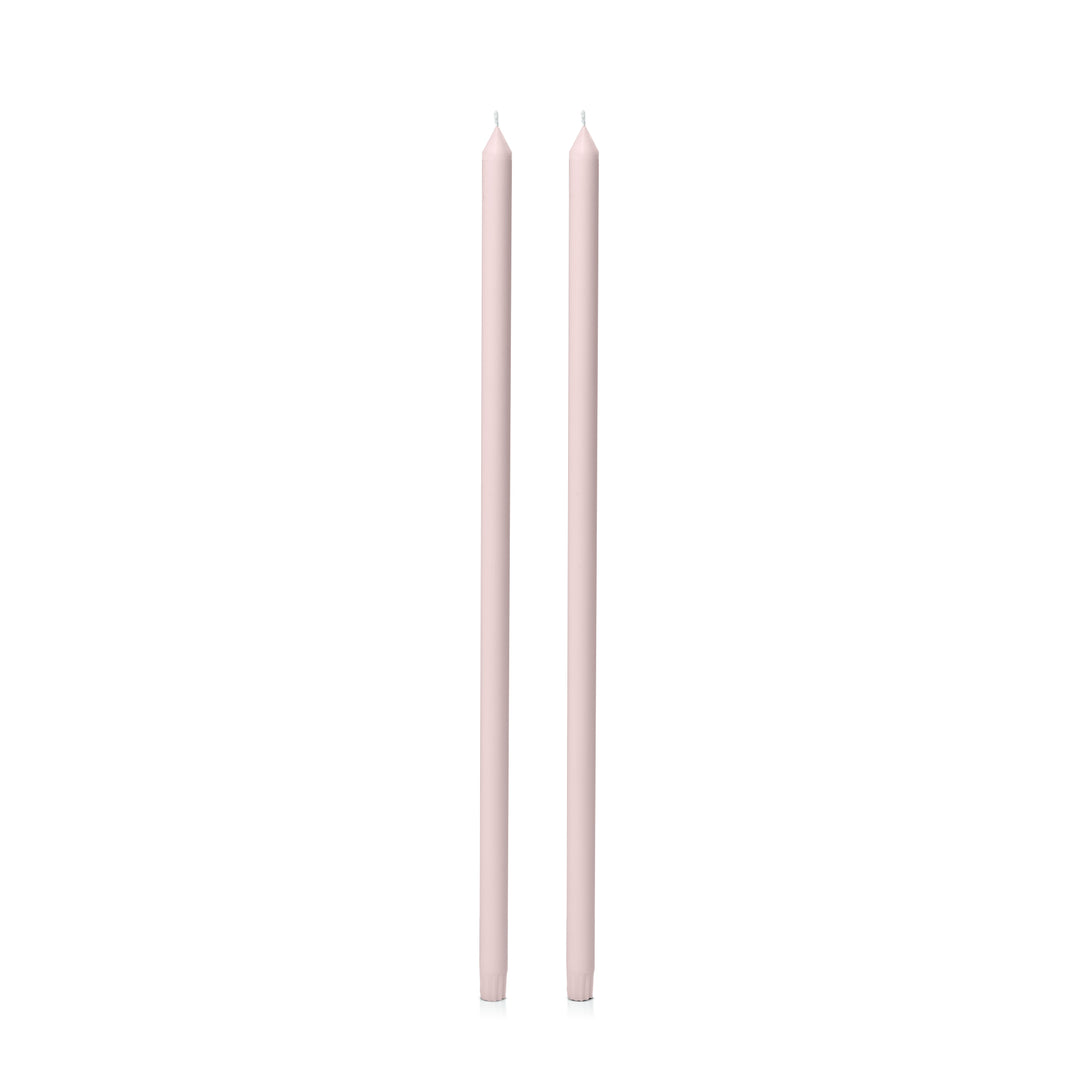 Antique Pink 60cm Dinner Candles Pack of 2